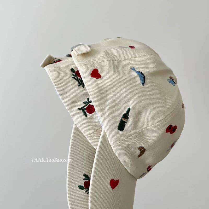 New Fun Rose Cartoon Embroidered Baseball Caps for Women and Men Summer Travel Sunscreen Fashion Versatile Y2K Sun Hats Y260115