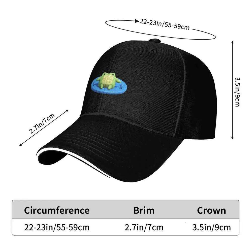 Frog on the Sled Baseball Cap men's big size hat hats for men Designer Man Women's Y260115