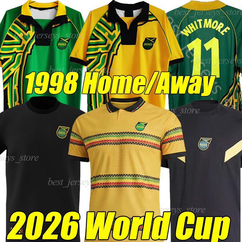 4XL 1998 Jamaica retro soccer jerseys 2026 DIXON CEPHAS BURRELL PALMER RUSSELL BELL DAWES GAYLE WILLIAMS BOYD vintage classic football shirt men kids kits sets