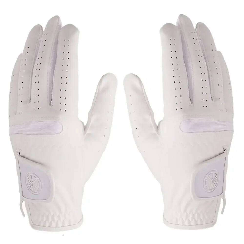 Sheepskin Men's Sports Breathable White Leather Golfing Glove Slip-Resistant Single Left Hand Golf Gloves Golfer Y260115