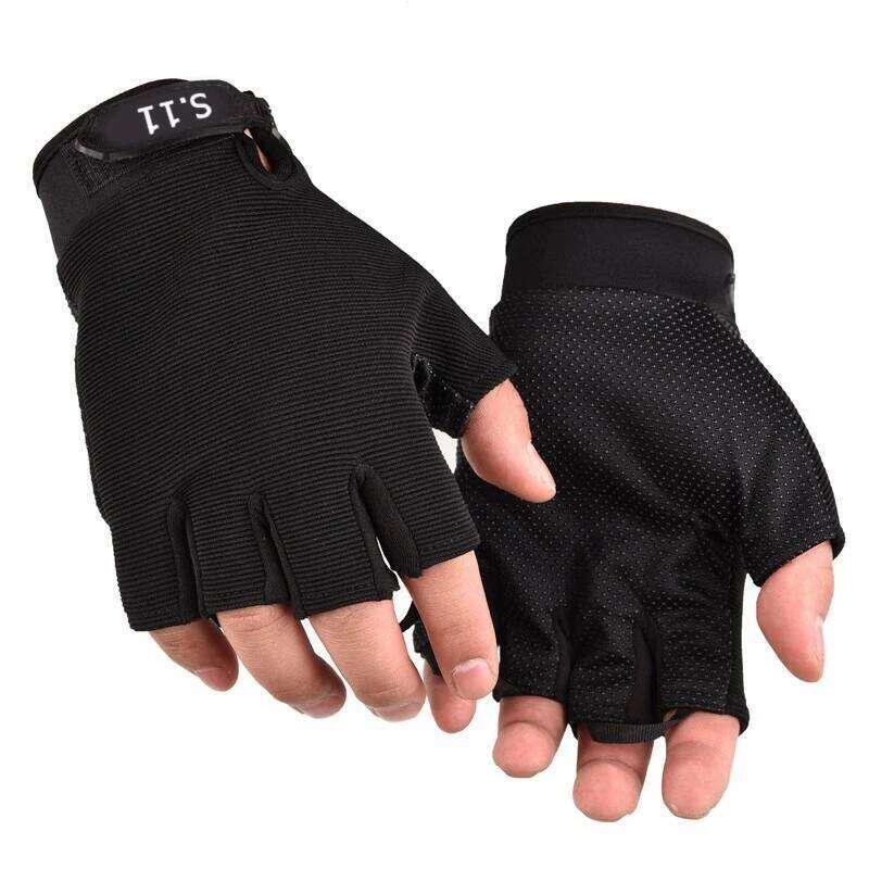 1Pair Half Finger Gloves Protective Sports Cycling Mountaineering Adult Children'S Outdoor Training Fitness Tactical Glove Y260115