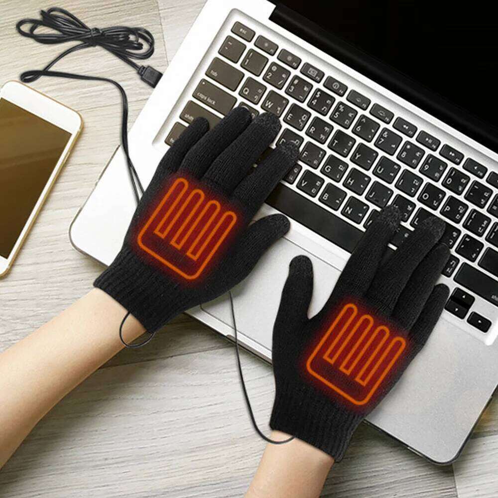 5V Motorcycle Touch Screen Winter Moto Heated Warm USB Rechargeable Heating Thermal Gloves For Snowmobile Y260115