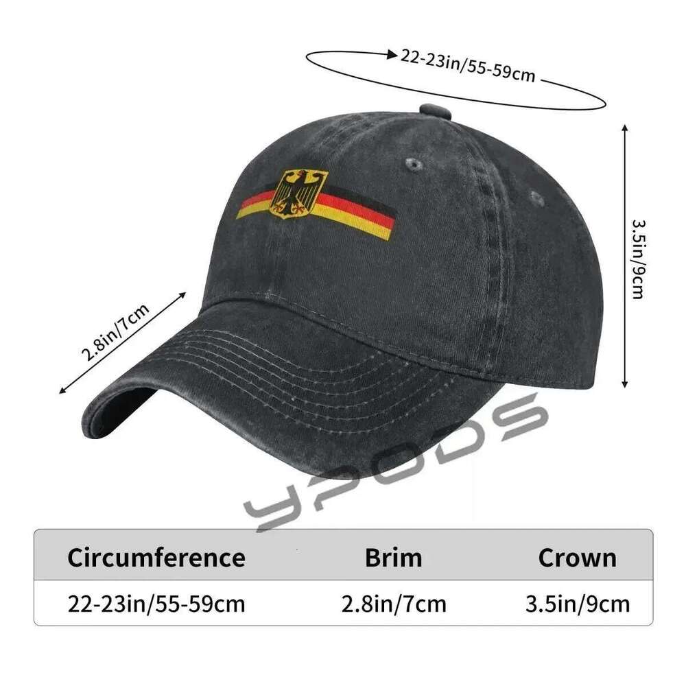 German Flag With Eagle Baseball Cotton Men Women Design Hat Trucker Snapback Dad Hats Cap Y260115