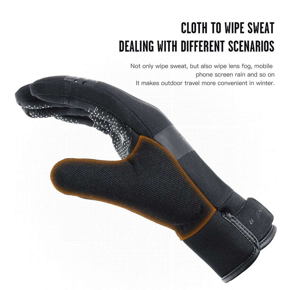 Winter warm touch screen cold weather driving windproof and anti slip sports gloves, suitable for cycling, skiin Y260115