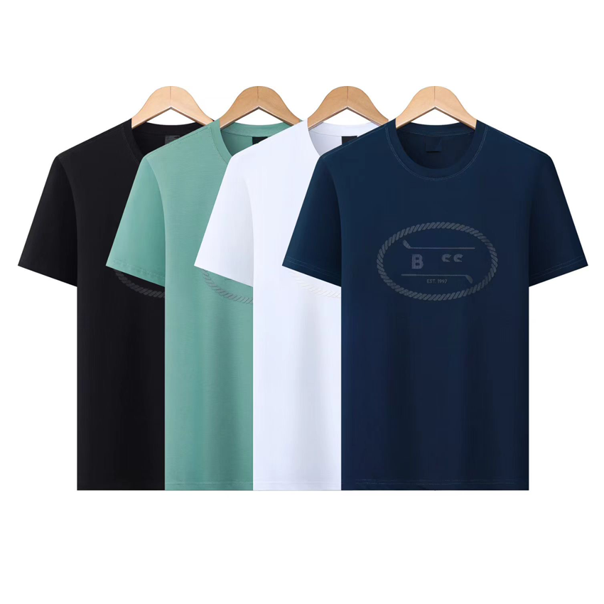 Mens Tshirt Bosse Luxury Designer T-Shirt Bosshugo Shirts Casual Crew Neck Tees Summer Cotton T Shirt Short Sleeve Tops USA Fashion Clothes 001