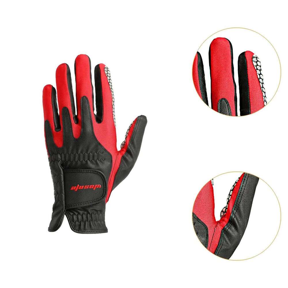 Men Sports Glove Shock Absorbing Soft Protection PU Leather Non Slip for Hiking Golf Swing Driving Snowboard Y260115