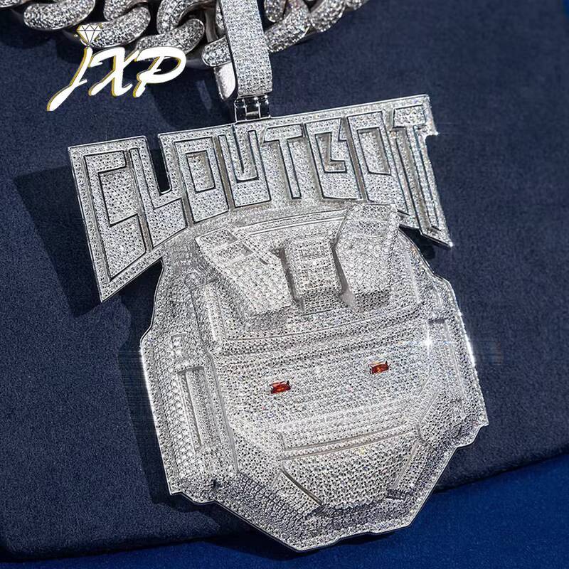Custom Iced Jesus Cross Charm Luxury Design 925 Sterling Silver Gold Plated Hip Hop Pendant Fine Jewelry Moissanite Third Party