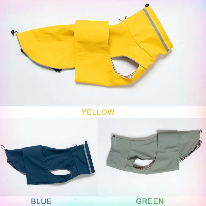 Famous brand Dog waterproof dustproof outdoor jacket pet raincoat outfit rainproof clothing rain dual use cloth large dog trench coat pupakaIK