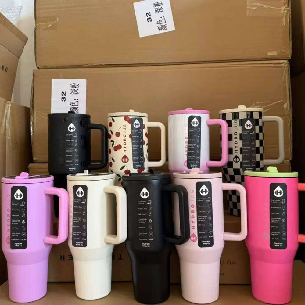 2026 Tumbler 32OZ/40OZ Traveler Straw Lid Stainless Steel Vacuum Insulated Car Mug Double Wall Thermal Iced Travel 26Y0116