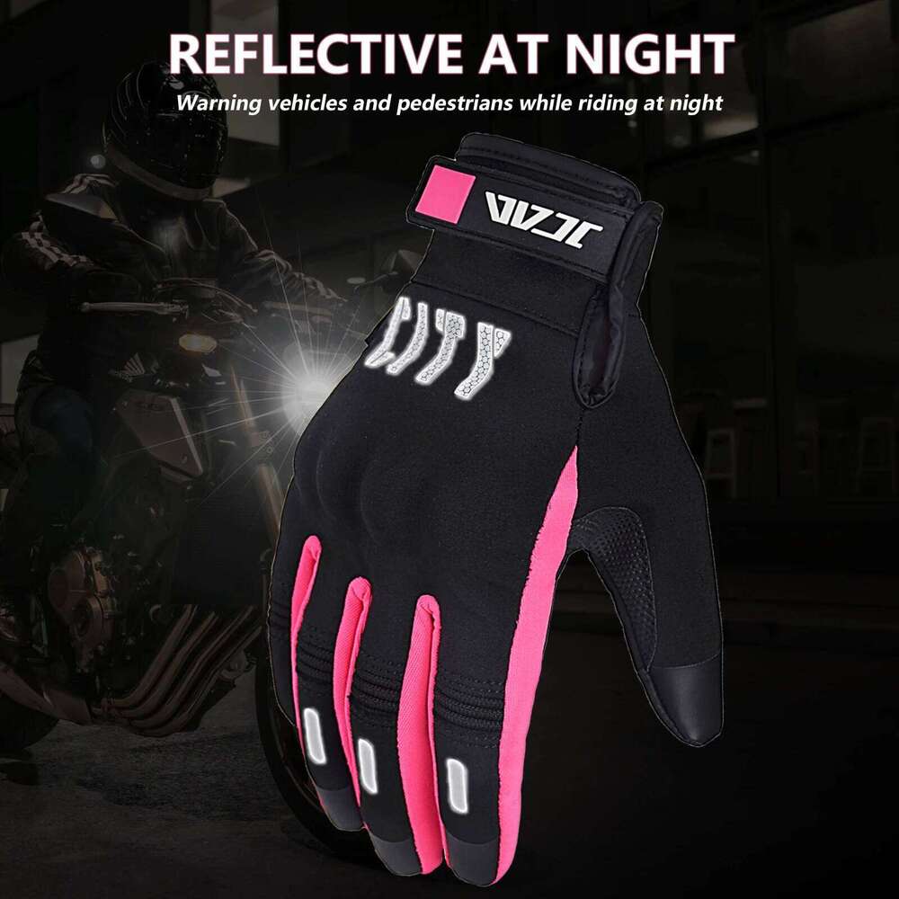 Motorcycle Women Touchscreen Motocross Hard Shell Protective Anti-fall Motorbike Gloves Waterproof for ATV BMX MTB Y260115
