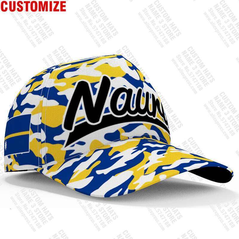 Nauru Baseball Caps Free 3d Custom Made Number Team Logo Nr Hats Nru Country Travel Fishing Naurun Nation Republic Flag Headgear Y260115