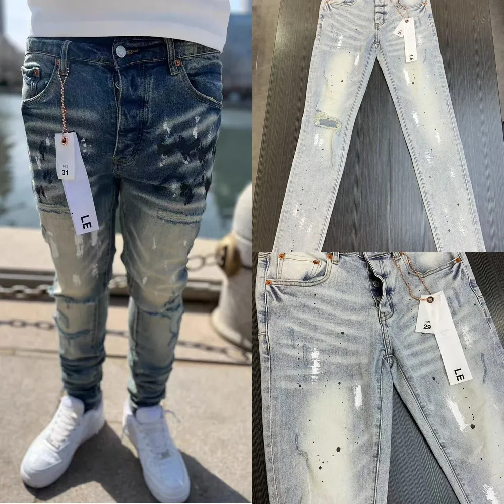 Mens Purples Jeans … - image