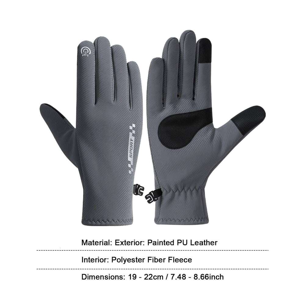 Mwn/Women Winter Cycling Touch Screen Motorcycle Mittens Windproof Outdoor Sports Riding/Running/Hiking Gloves Y260115