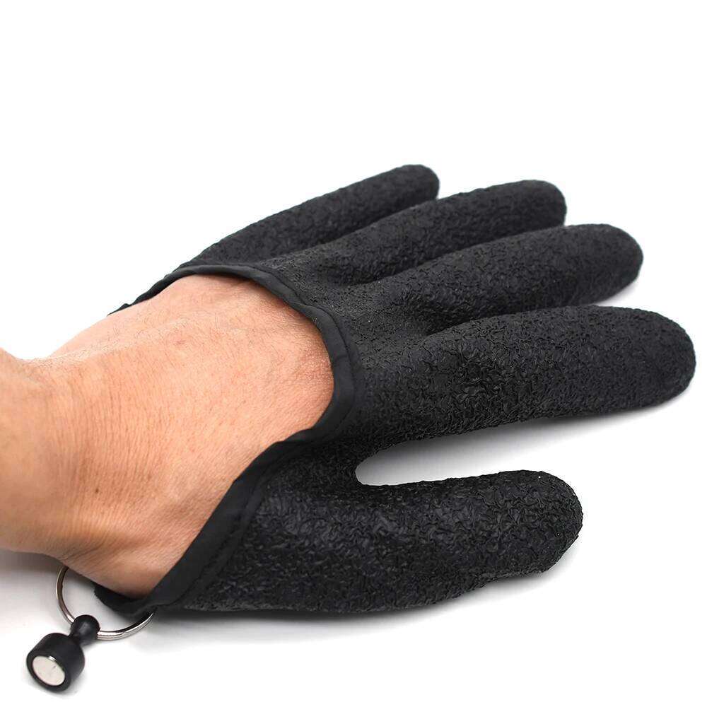 MNFT 1Pcs Fisherman Professional Catch Fish Gloves Cut&Puncture Resistant with Magnetic Hooks Hunting Glove Y260115