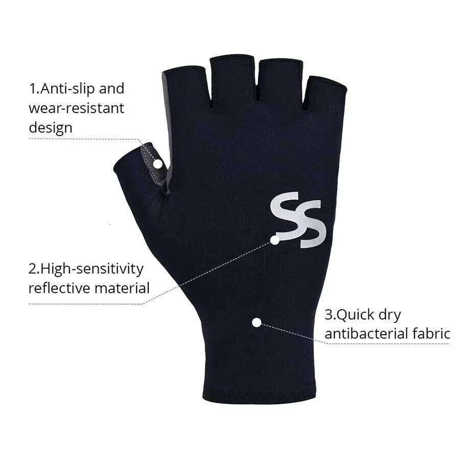 SPAKCT Men Women Cycling Gloves Fingerless Half Finger Summer MTB Bicycle Bike Glove Motorcycle Accessories Y260115