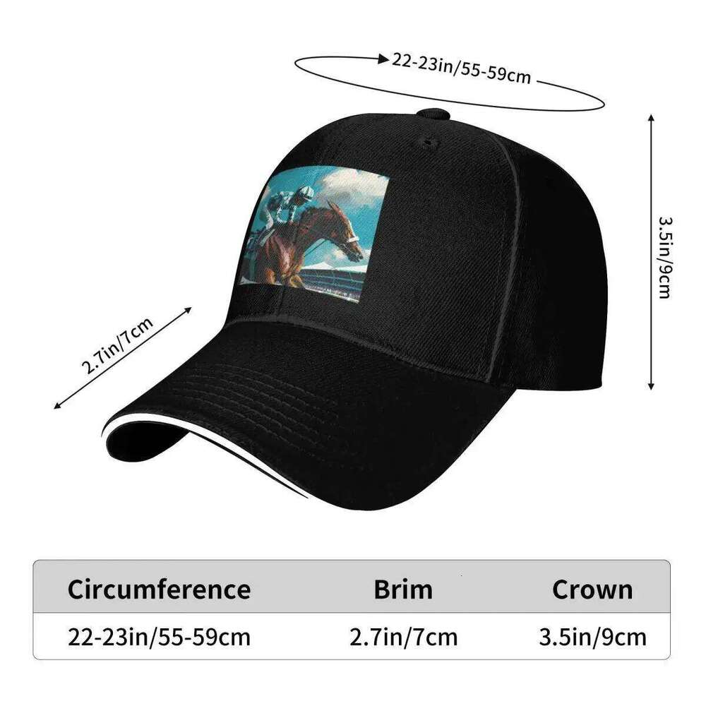 Racehorse winner racetrack horseracing Baseball Hip Hop Luxury Man Hat Ball Cap luxury caps Women's Hats Men's Y260115
