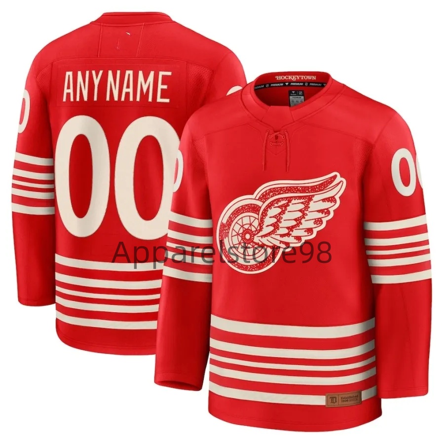 Patrick Kane Wings Jersey Hockey Alex DeBrincat Dylans Larkins Lucas Raymond Emmitt Finnie Andrew Copp Mason Appleton Ben Chiarot Marco Kasper Simon Edvinsson