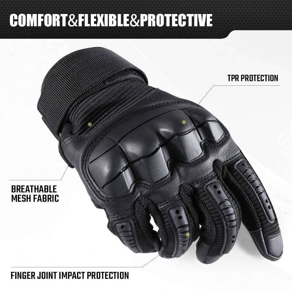 Touch Screen Hunting Gloves Hard Shell Outdoor Sports Hiking Cycling Camping Paintball Motorcycle Bike Anti-skid Protective Gear Y260115