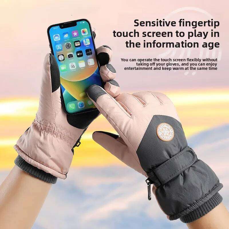 Winter Men's Women's Thick Velvet Warm and Windproof Outdoor Mountaineering Sports Cycling Touch Screen Skiing Gloves Y260115