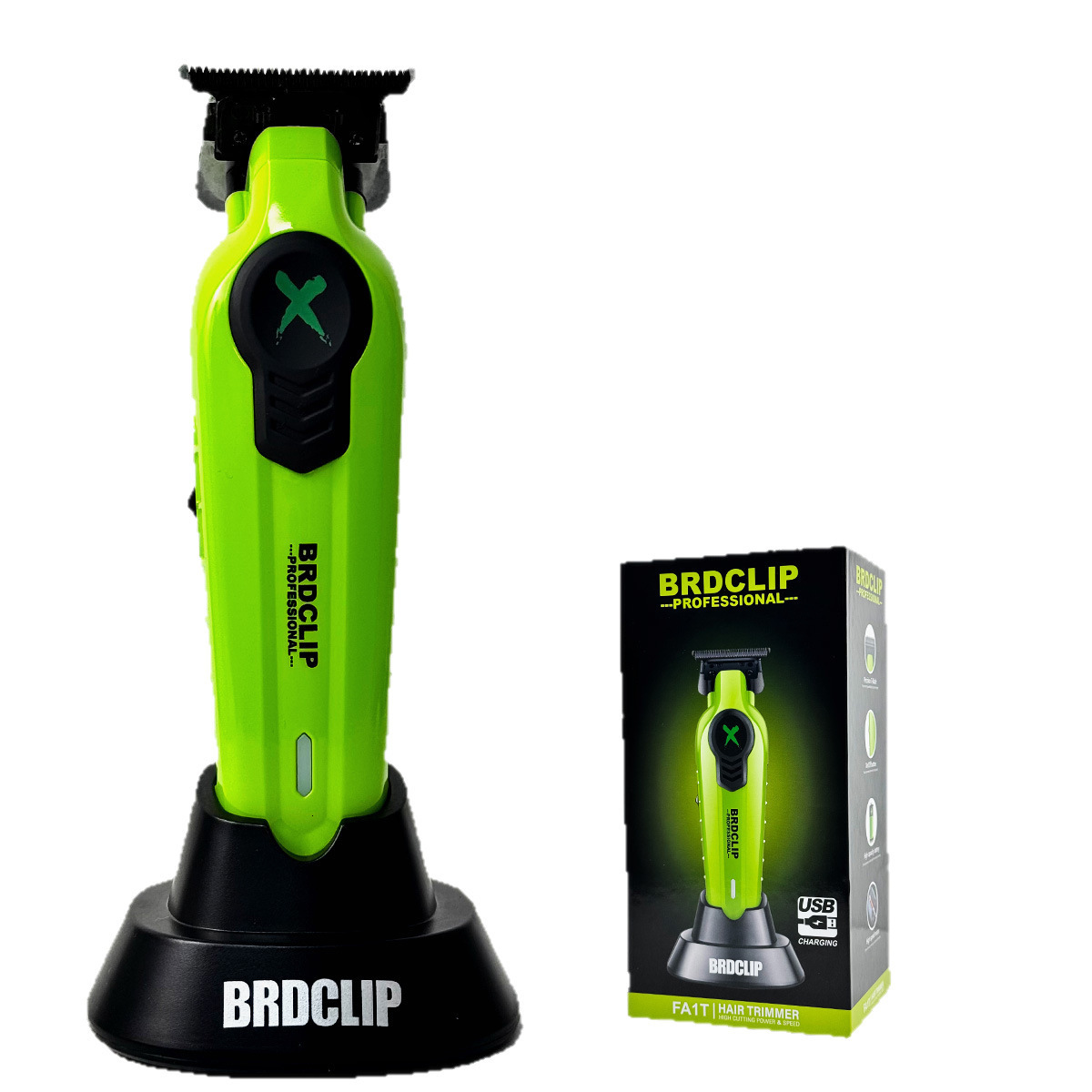 7500RPM Barber shop BRDCLIP FA1C FA1T Professional Hair Clipper Electric Trimmer Hair Finish Machine DLC Blade with Base 241226