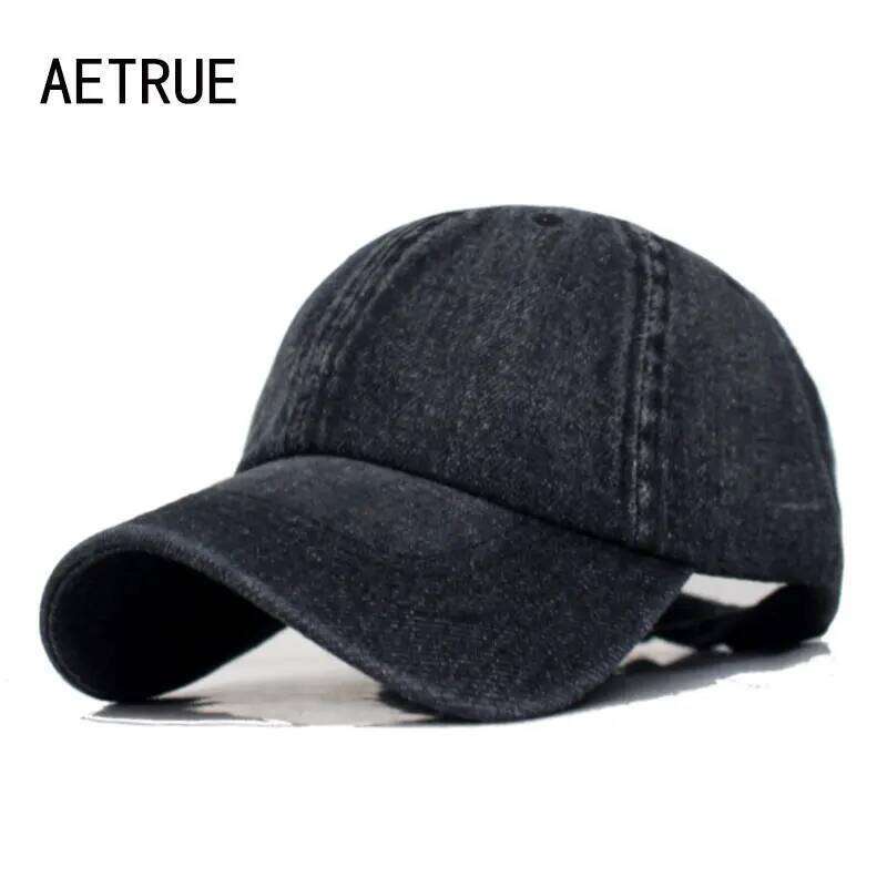 Washed Denim Jeans Women Snapback Hats Caps For Men Falt Bone Gorras Casquette Solid Male Dad Baseball Hat Cap Y260115