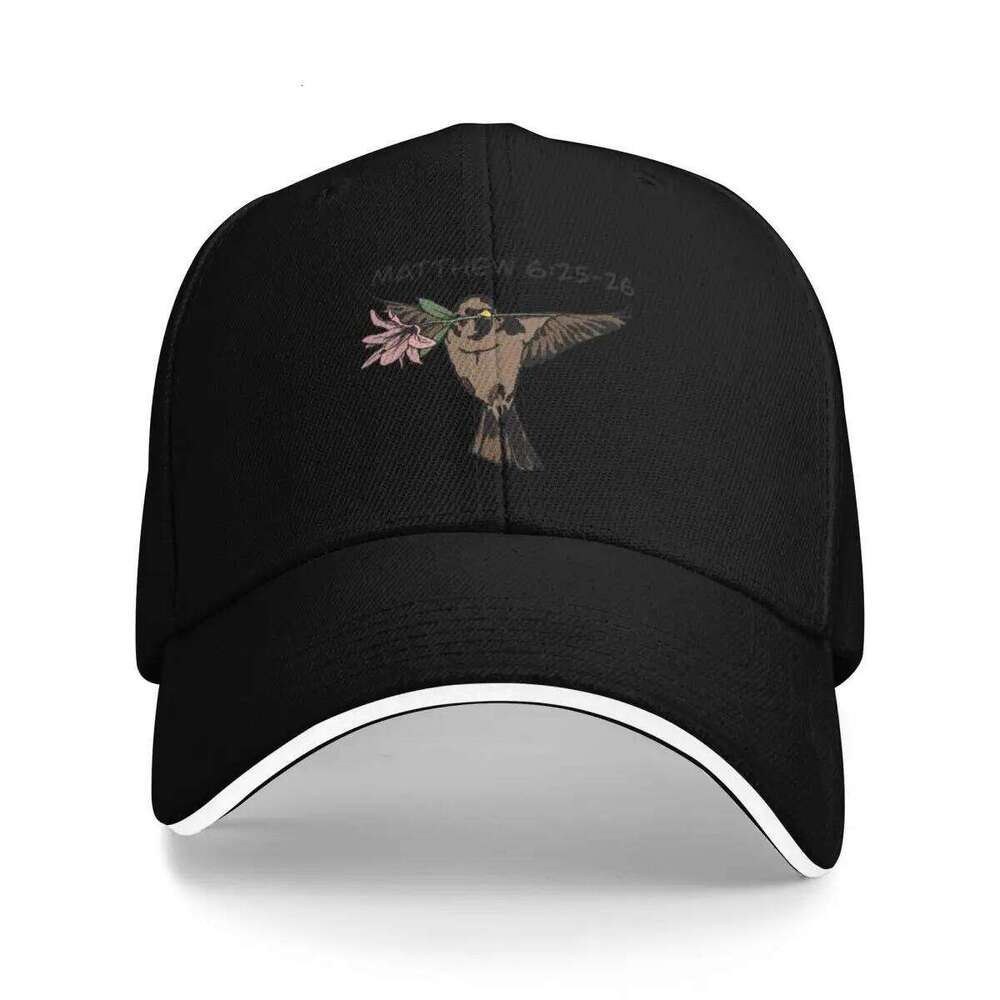 Matthew 6:25-26 Flying Sparrow with Lily color Baseball Cap caps New Hat luxury woman cap Boy Child Women's Y260115