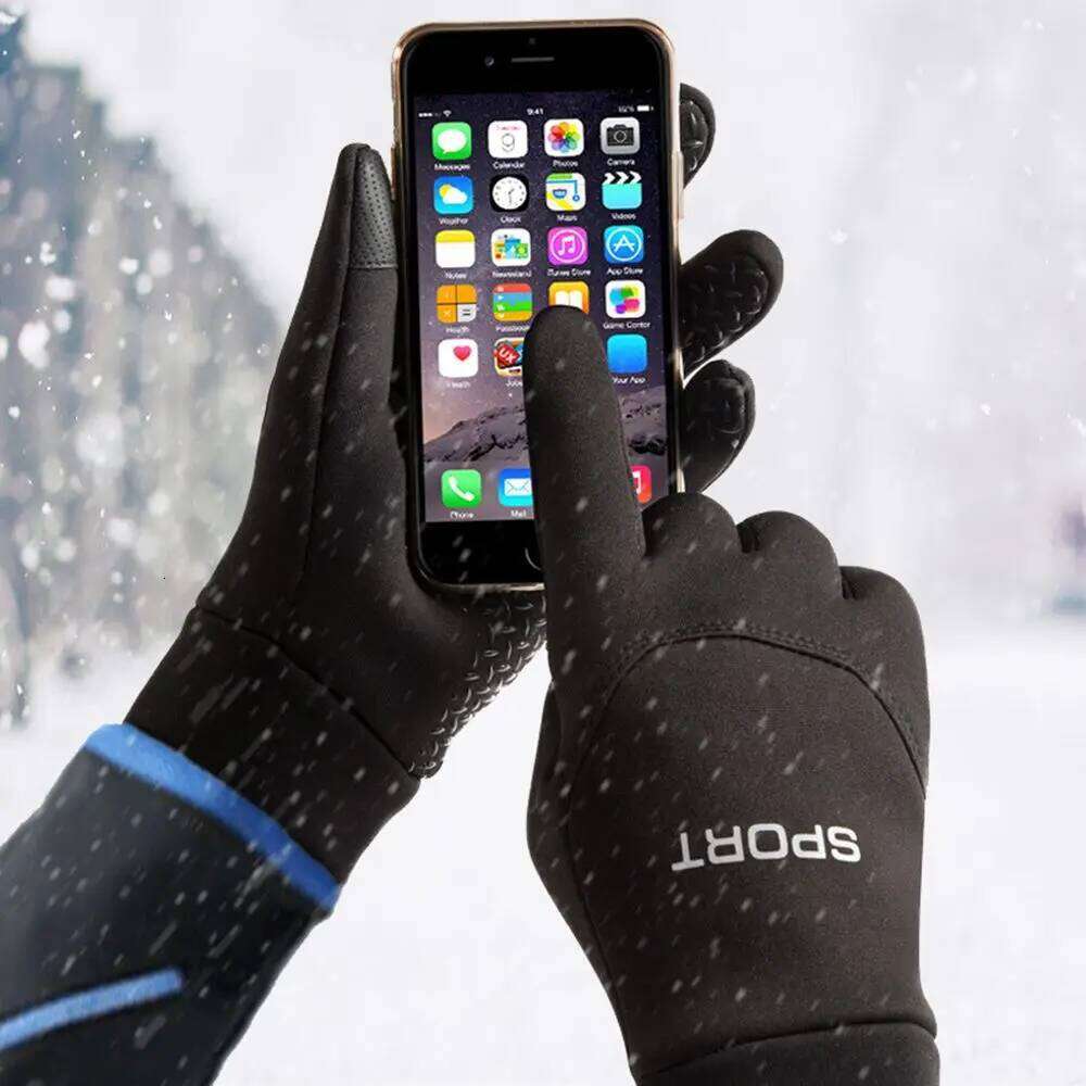 Winter 1Pair Warm Male Two Out Waterproof TouchScreen Cycling Protective Mittens Full Finger Gloves Y260115