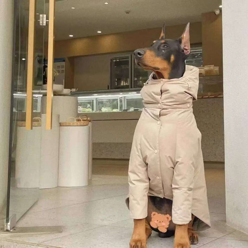 Famous brand Winter Warm Big Vest Jacket Waterproof Pet Coat Greyhound Doberman Clothes For Medium Large Dog pupakaIK