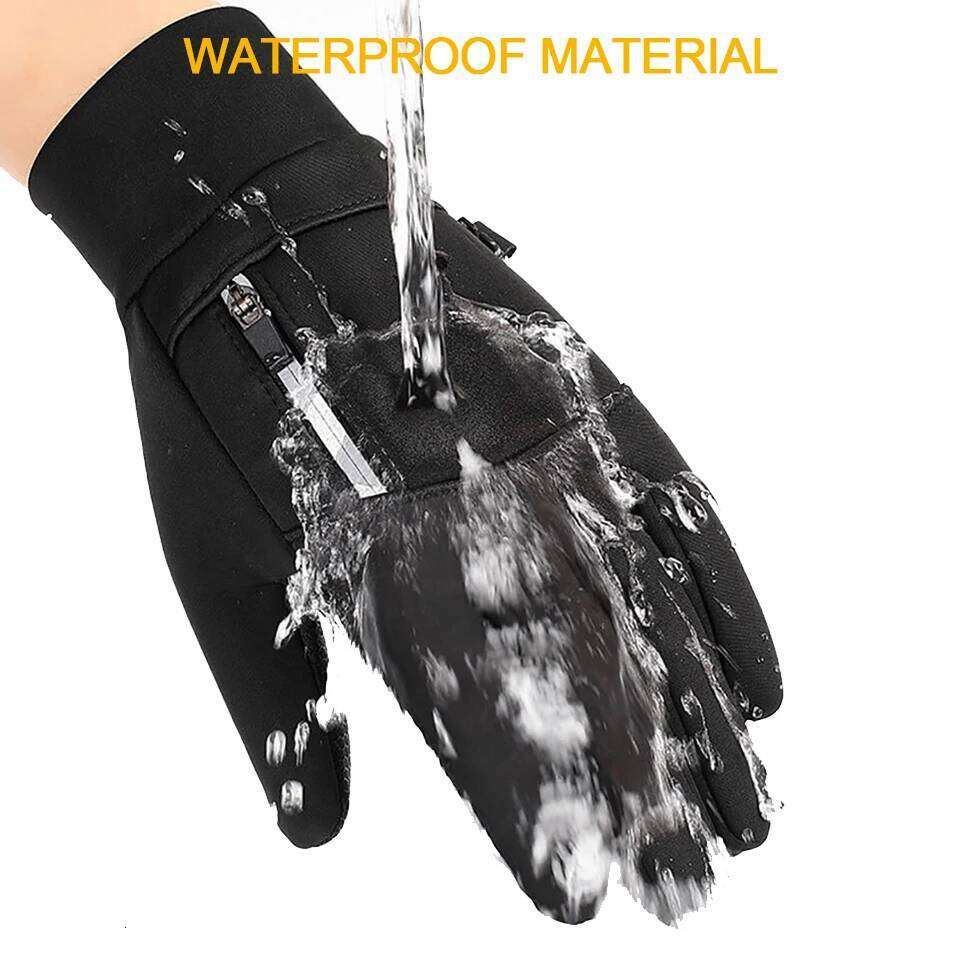 LOOGDEEL Warm Running Full Finger Outdoor Sport Windproof Waterproof Non-slip Touch Screen Cycling Jogging Gloves Unisex Y260115