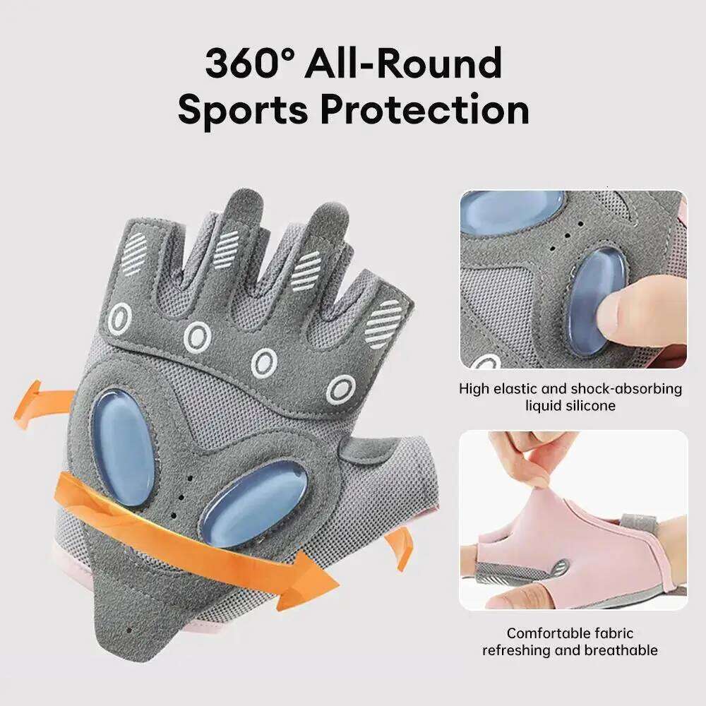 1 Pair Sports Fitness Glove Gym Body Building Training Weight Lifting Exercise Slip-Resistant Gloves for Women Men Yoga gloves Y260115