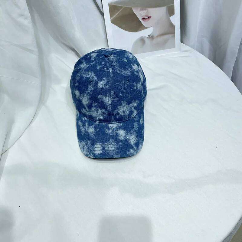 Tie dye cowboy baseball women's face small casual soft cap visor KJ202410143 Y260115