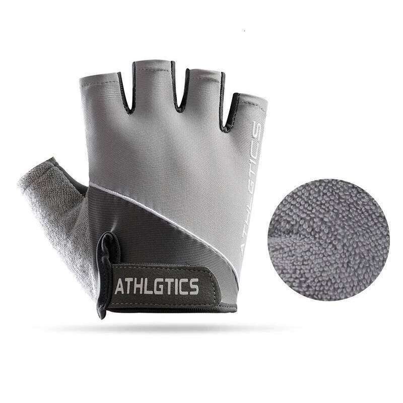 Fitness Yoga Gloves Women Sports Barbell Cycling Gym Half Finger Men Thin Ice Silk Breathable Four Seasons Anti-Slip Glove Y260115