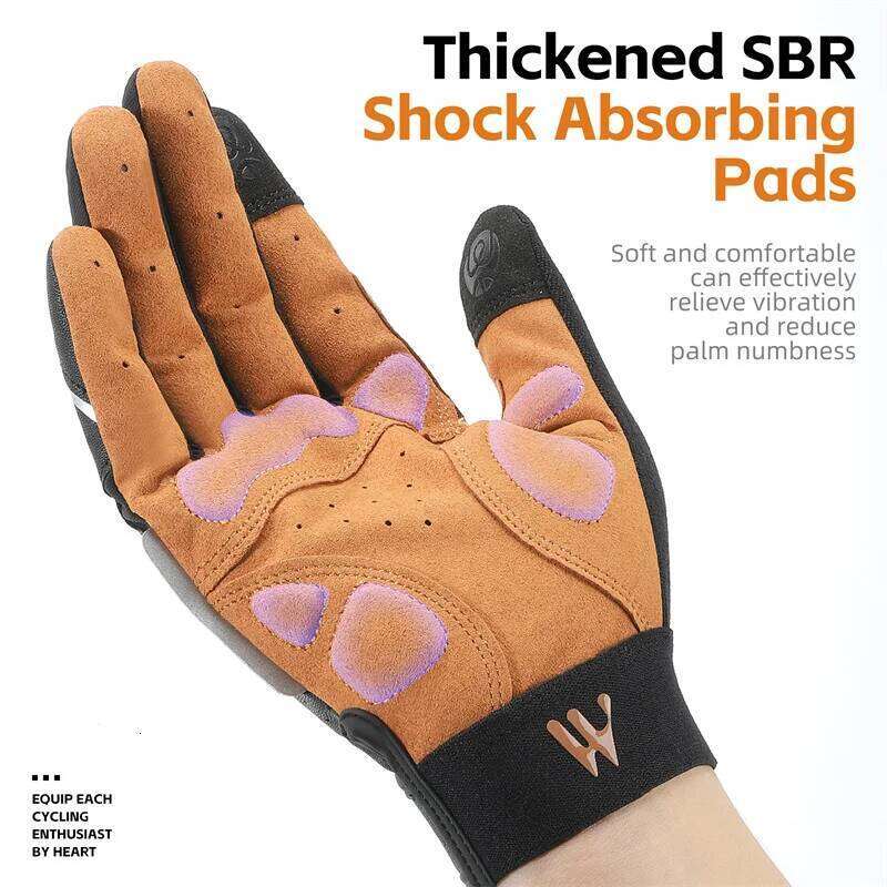 WEST BIKING Cycling Breathable Full Finger Mitts MTB Bicycle Sports Men Women Spring Autumn Gym Motorcycle Gloves Y260115