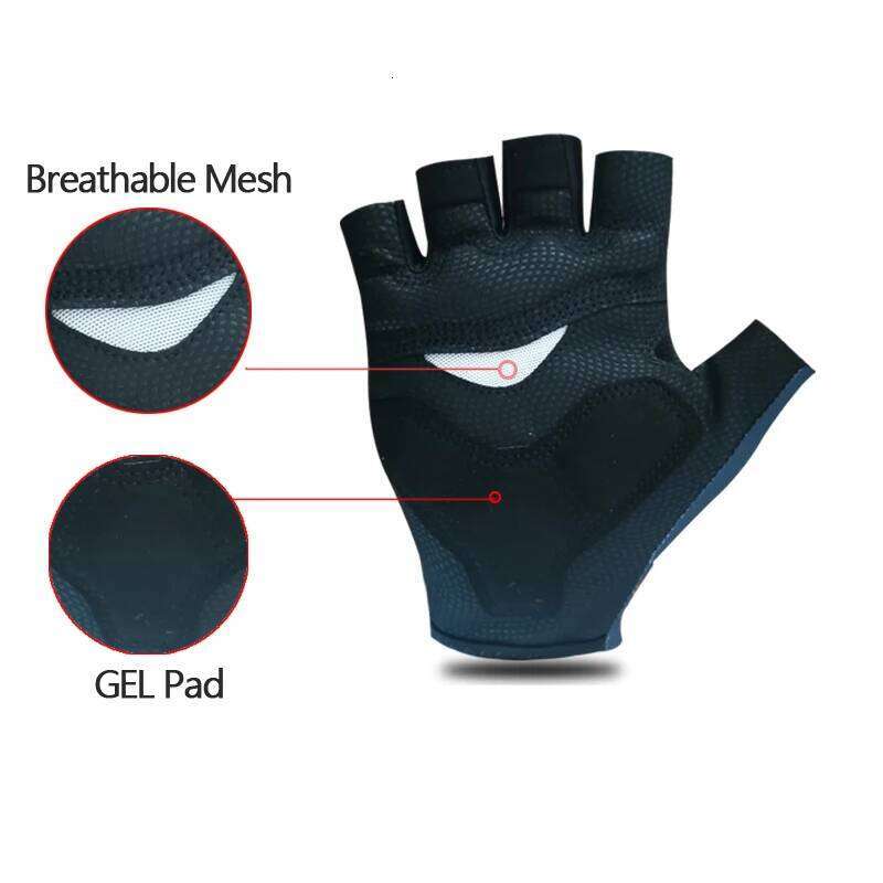 Pro Team 2024 Breathable Cycling UAE ITALY Road Bike Gloves Men Sports Half Finger Anti Slip MTB Bicycle Glove Y260115