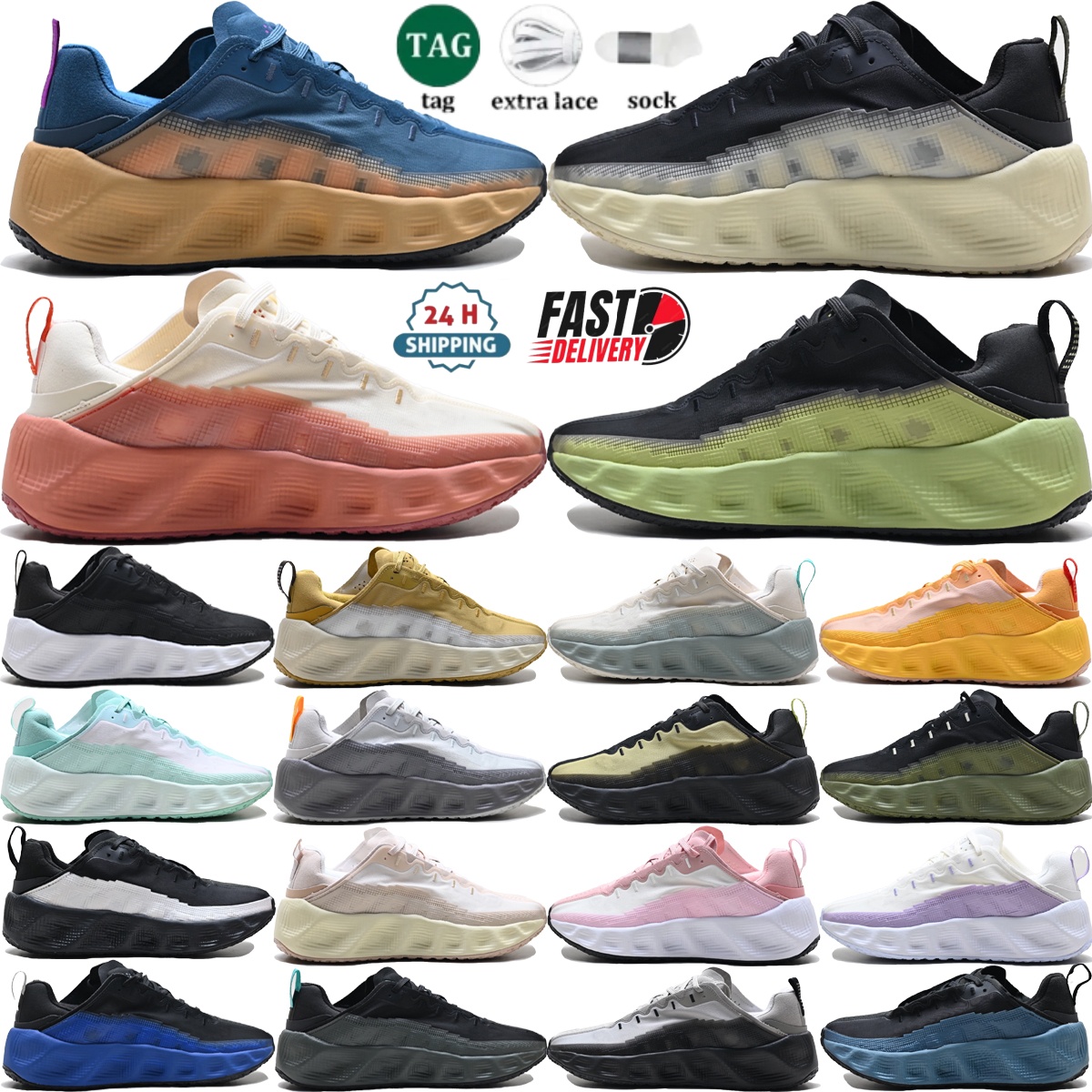 designer new ava rover running shoes men women Phantom low-top retro leisure sneakers Black Pure Platinum Celestial Gold Crimson Royal Blue outdoor walk trainer 36-45