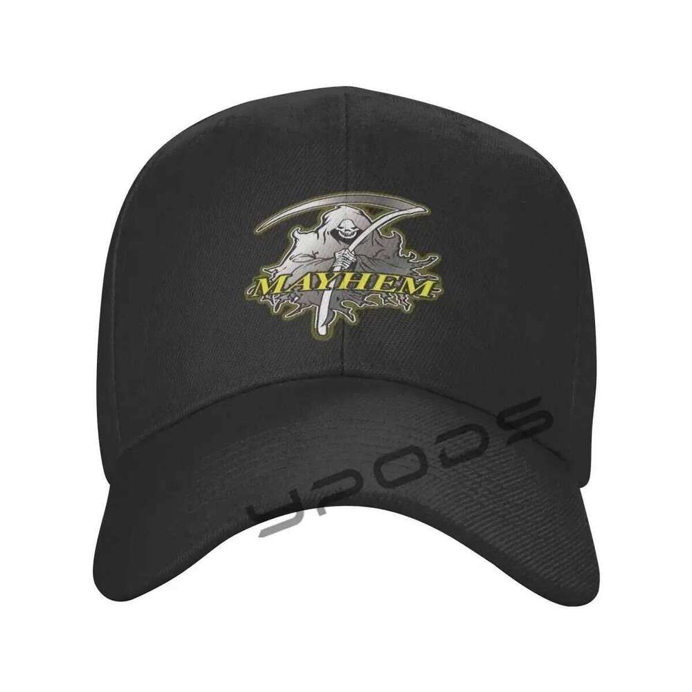 Mayhem Baseball Cap for Men and Women Fashion Hat Soft Top Caps Casual Retro Hats Unisex Y260115