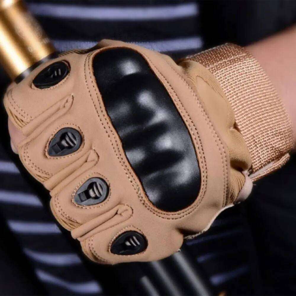 Wear-Resistant Motorcycle Vintage Anti-Slip Racing Finger Mittens Goatskin Leather Men'S Fingerless Gloves Y260115