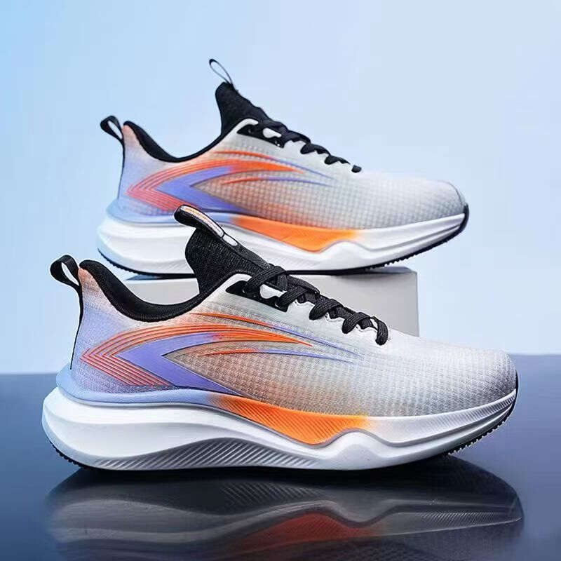designer shoes men new running shoes designer sneakers versatile outdoor men's sports shoes white blue back green orange fashion mesh breathable 