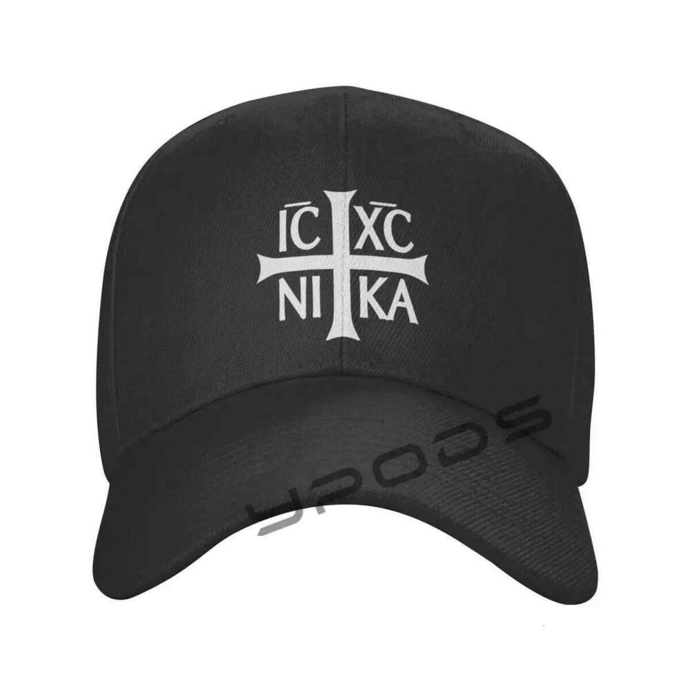 Ic XC Nika Orthodox Symbol Print Baseball Cap For Women Men Snapback Hat Casquette Femme Streetwear Sun Visor Y260115