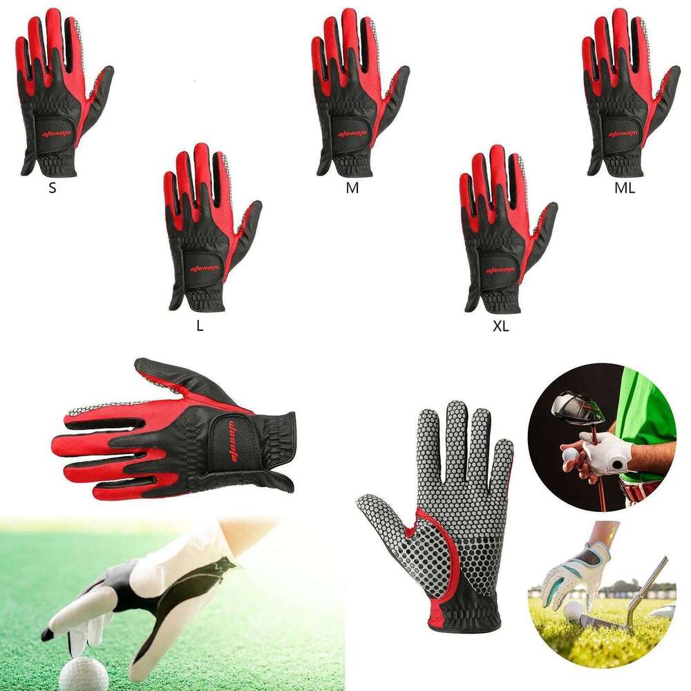 Men Sports Glove Shock Absorbing Soft Protection PU Leather Non Slip for Hiking Golf Swing Driving Snowboard Y260115