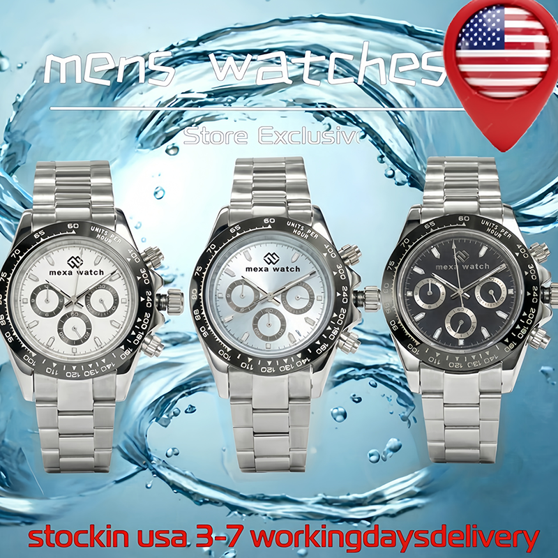 luxury men's stainless steel case automatic mechanical ceramic watch - ultra bright sapphire glass watch 41mm watch