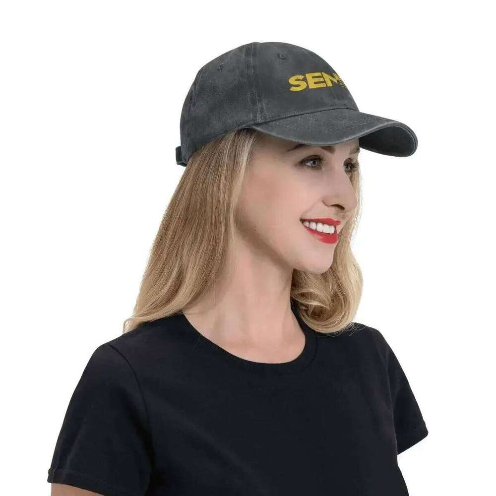 2023 New Summer Autumn Adult Unisex Ayrton Senna Baseball Vintage Cowboy Bone Sport Jeans Cap Hats Y260115
