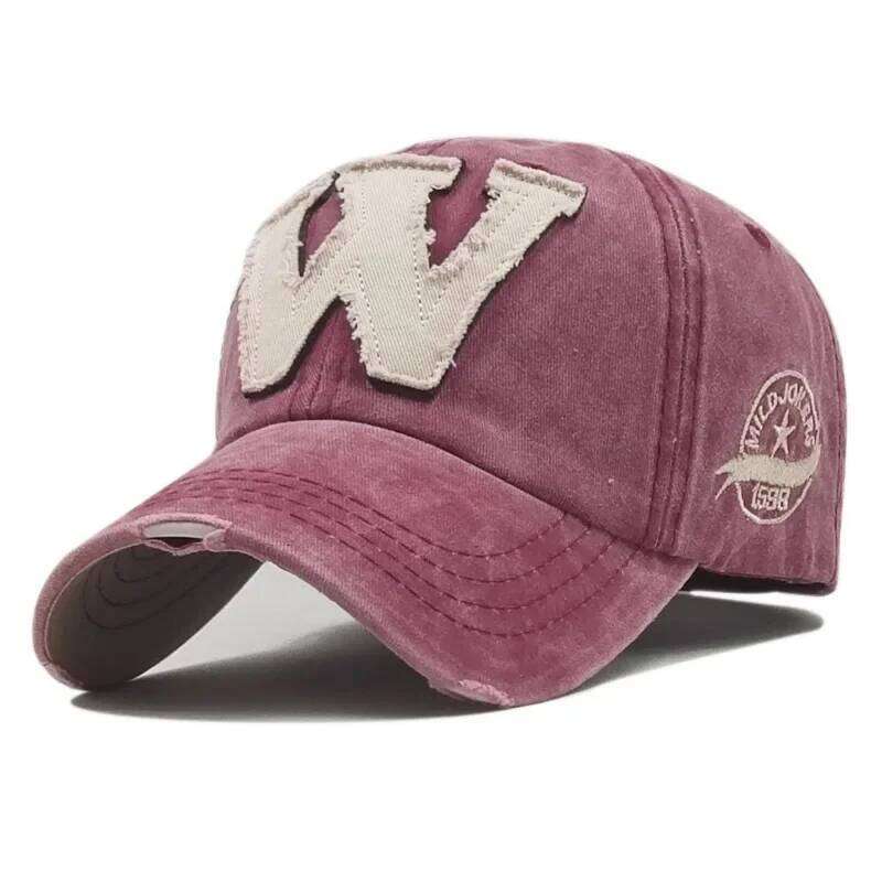 Letter Baseball Fashion Adjustable Cotton Snapback Dad Hat Unisex Outdoor Sun Visor Hip Hop Cap for Men Women Y260115