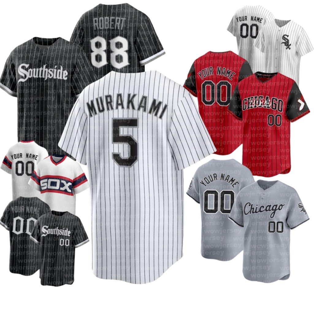 #5 Munetaka Murakami Baseball Jersey White Sox jersey Andrew Benintendi Lenyn Sosa Michael A. Taylor #30 Julks Chicagocity customized Baseball Jerseys