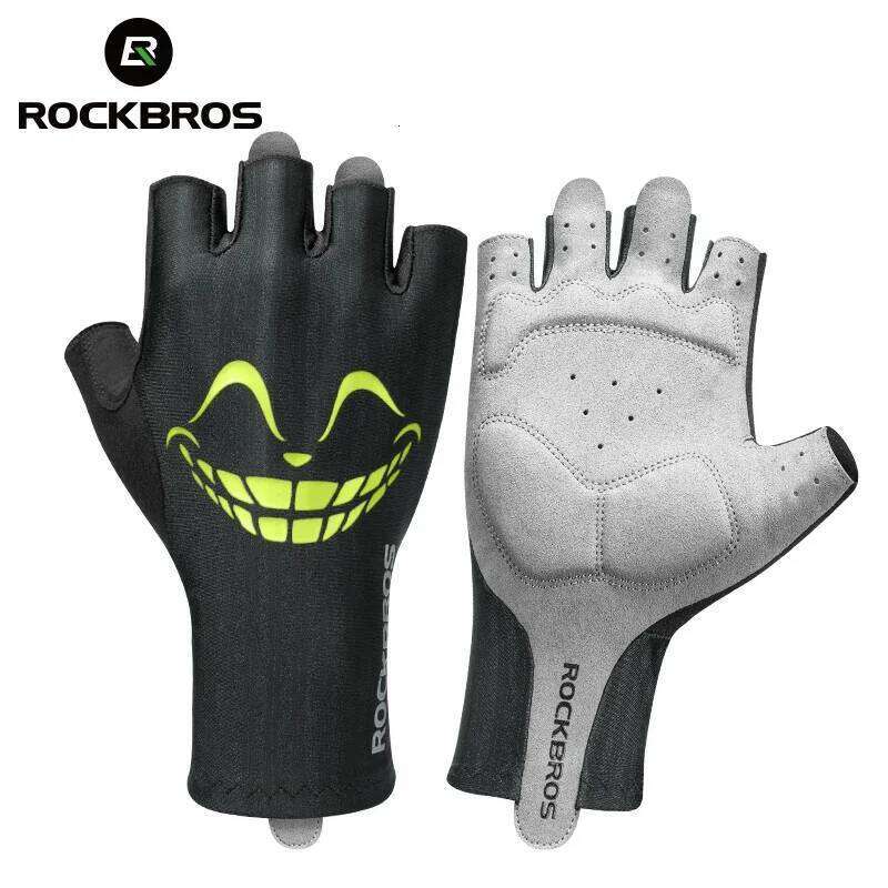 ROCKBROS Bicycle Half Finger Shockproof Anti-Slip MTB Road Bike Shorts Gloves Breathable Cycling Equipment Y260115