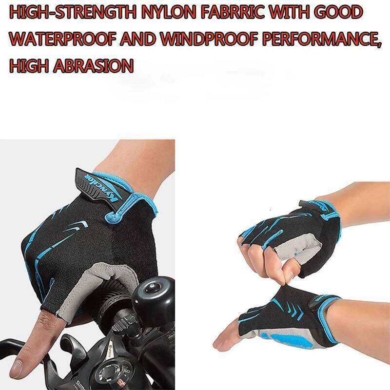 Men Women Fiingerless Gel Cycling Breathable Anti-slip MTB Bike Bicycle Summer Gym Yoga Sport Training Hand Gloves Y260115