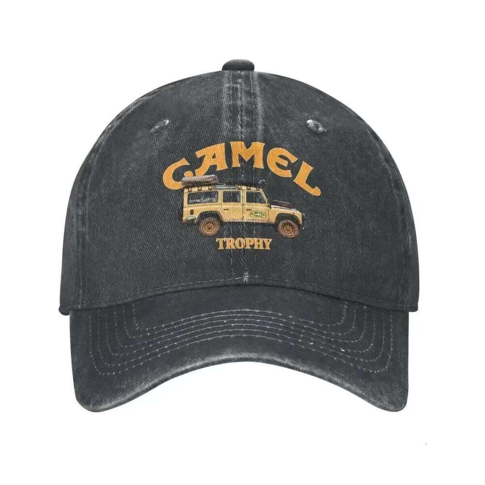 2023 New Camel Trophy Logo Spring Summer Men Women Ponytail Baseball Cap Vintage Hat Denim Outdoor Casquette Y260115