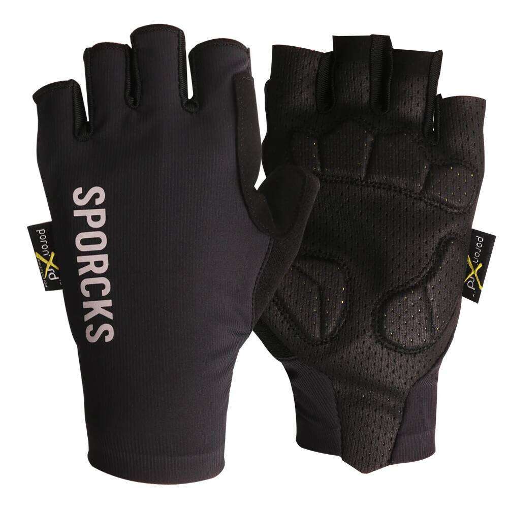 Sporcks Cycling Reflective Half-Finger Shock-Absorbing Non-Slip Breathable Outdoor Sports Road Gloves Y260115