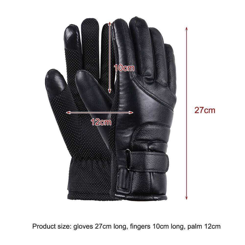 USB Electric Heated Outdoor Thermal Hand warmer Winter Ski Gloves Motorcycle heated gloves Waterproof Touch Screen Y260115