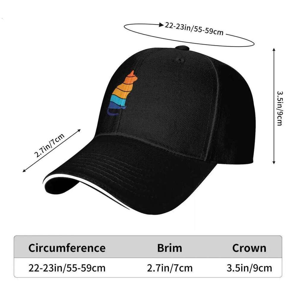 Funny Black Cat lovers Sunset Vintage retro sun vintage Baseball beach hat Trucker Cap New Horse Hat Boy Women's Y260115